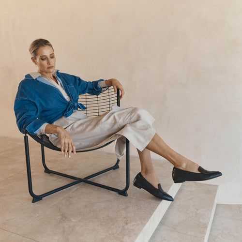 Faye Black Reptile Emboss