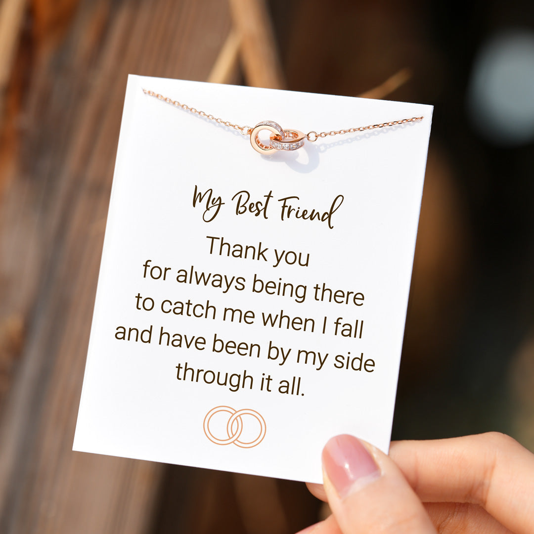 Thank You For Being There Linking Necklace