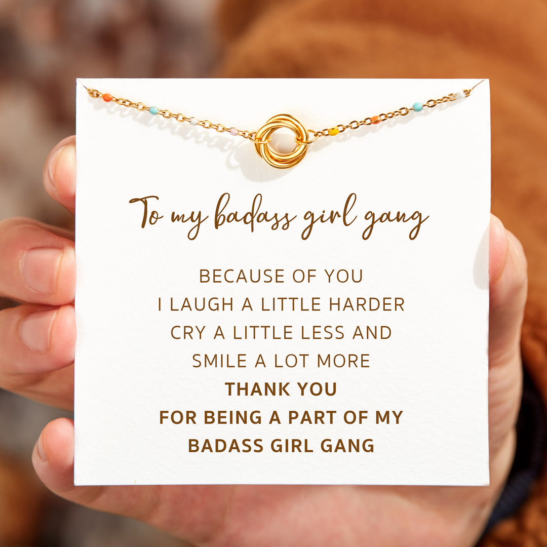Badass Girl Gang Triple Circle Bracelet