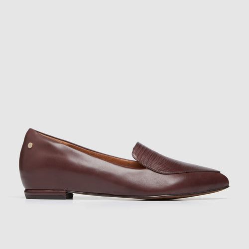 Faye Plum Lizard Emboss