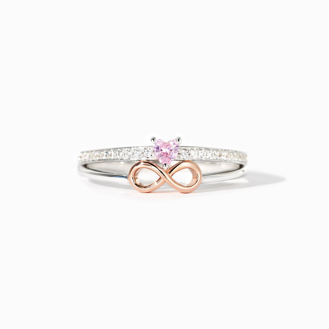 Funny & Forever Heart Infinity Sign Ring
