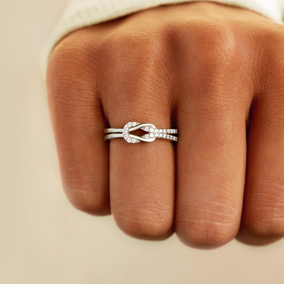 Forever Linked Together Infinity Knot Ring