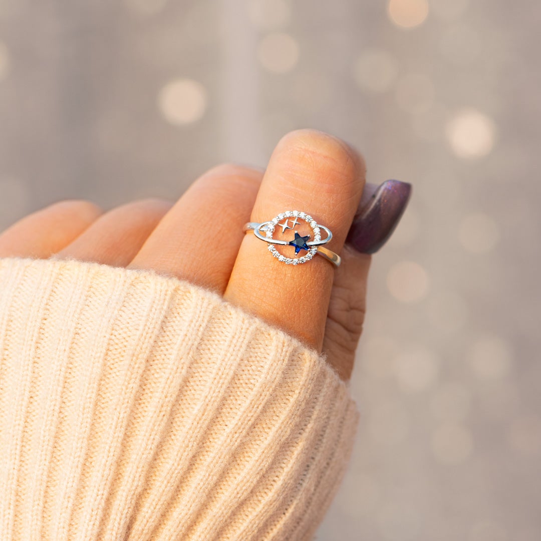 A Grandmother's Love Planet & Stars Ring