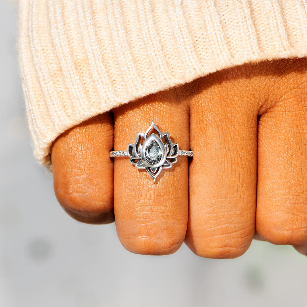 Transcend The Bullshit Lotus Ring