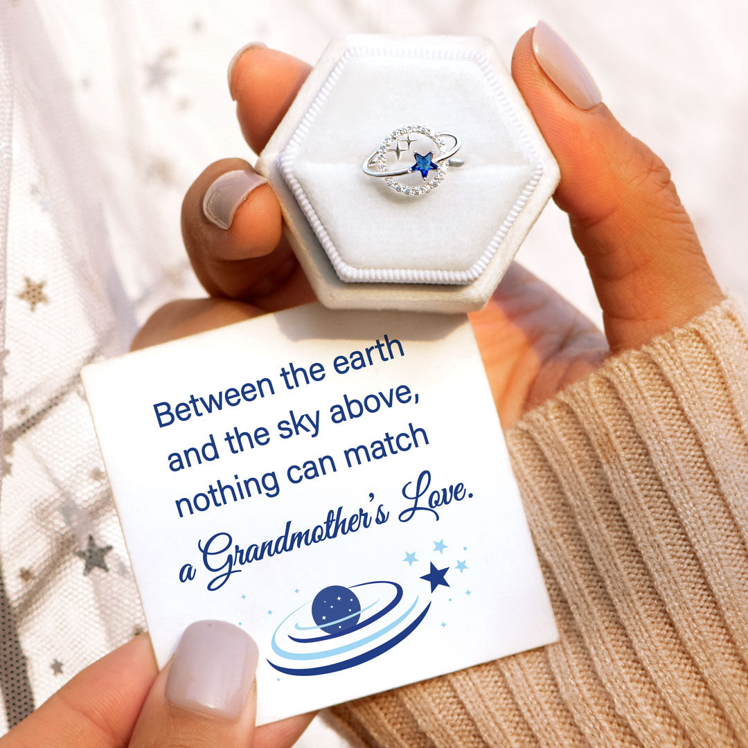 A Grandmother's Love Planet & Stars Ring