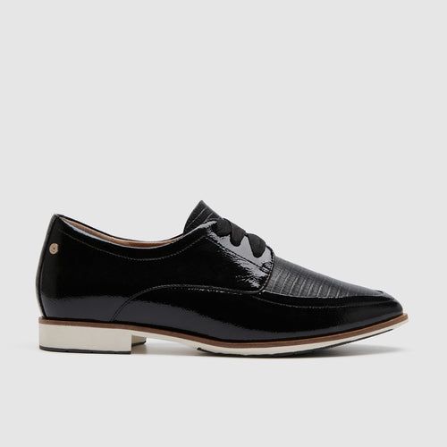 Amelia II Black Lizard Emboss