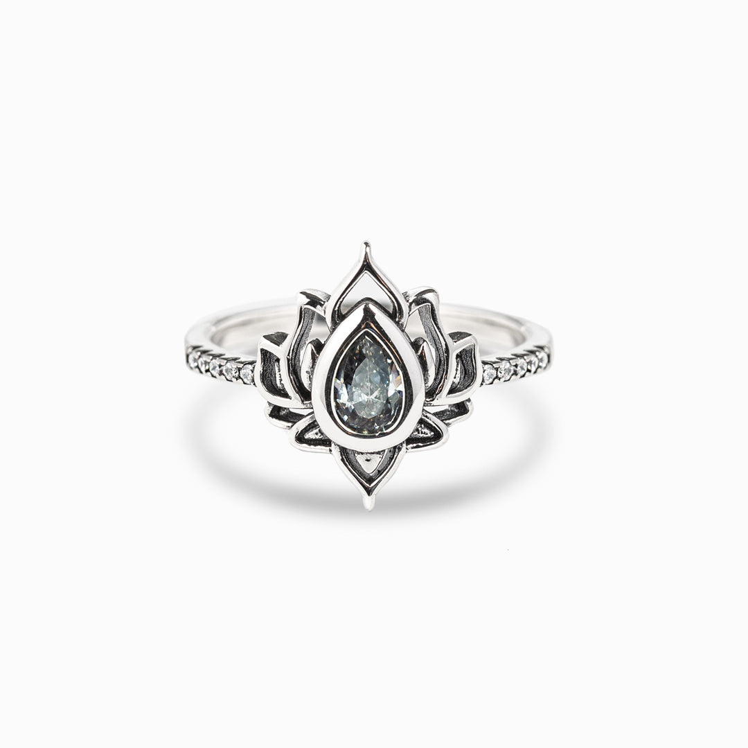 Transcend The Bullshit Lotus Ring